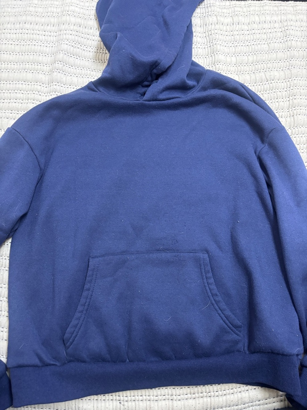 SHEIN Men's Crewneck Hoodie in Navy Blue